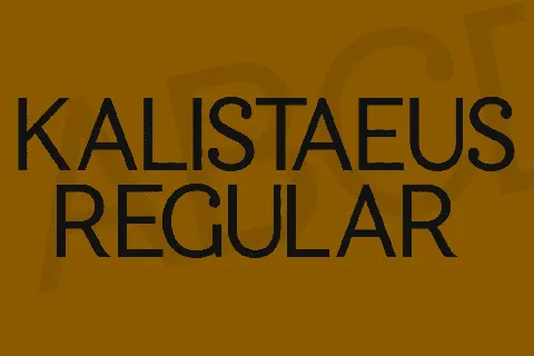 Kalistaeus font