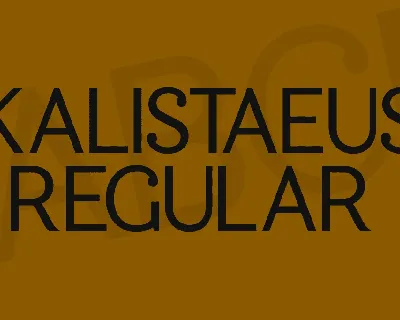 Kalistaeus font