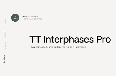 TT Interphases Pro Family Free font