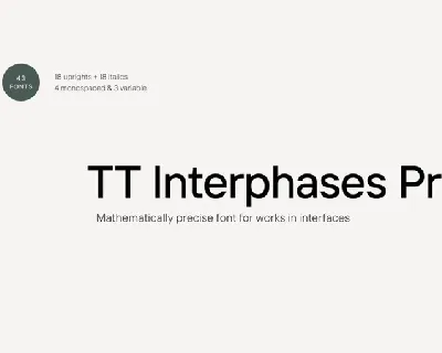 TT Interphases Pro Family Free font