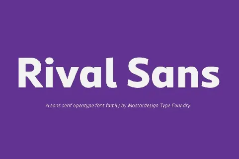 Rival Sans Family font