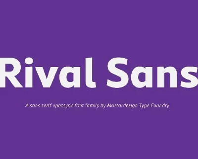 Rival Sans Family font