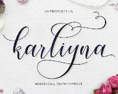 Karliyna Script Free font