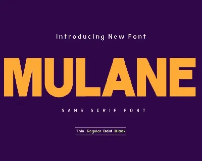 MULANE font