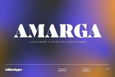 Amarga Family font