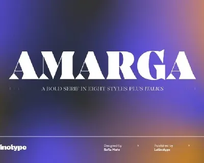 Amarga Family font