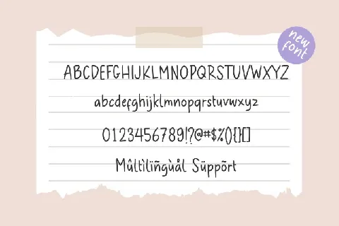 Joyline Notes font