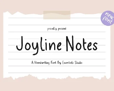 Joyline Notes font