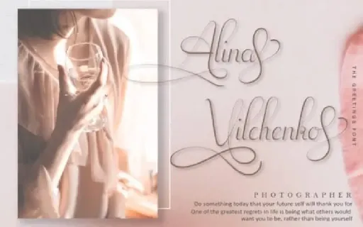 The Greetings Calligraphy font