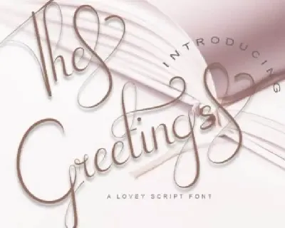 The Greetings Calligraphy font