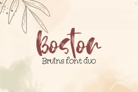 Boston Bruins font duo