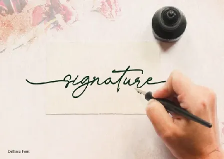 Dellima Signature Handwritten font