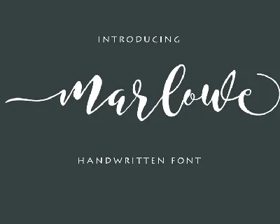 Marlowe Script font