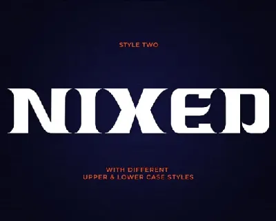 Nixed Typeface font