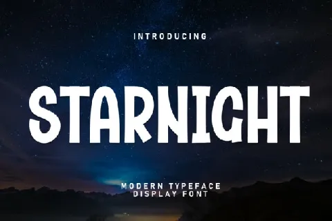 Starnight Display font