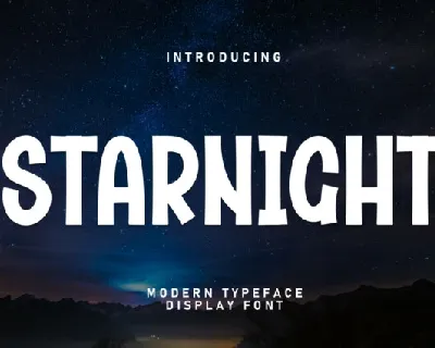 Starnight Display font
