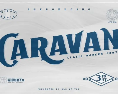 Caravan Display font