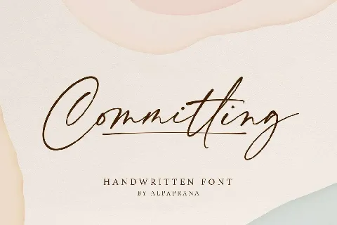 Committing font