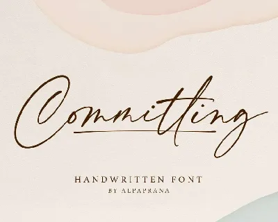 Committing font