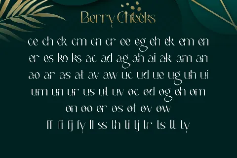 Berry Cheeks Demo font