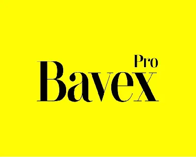 Bavex font