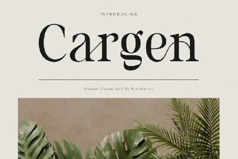 Cargen font