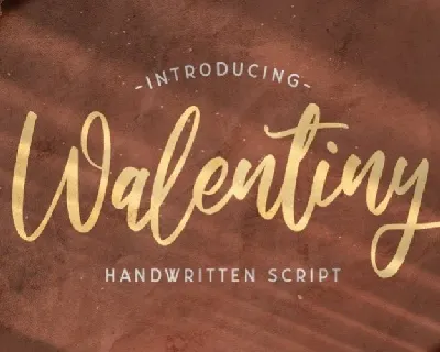 Walentiny Handwritten Script font