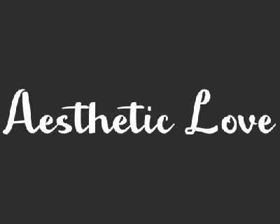 Aesthetic Love font