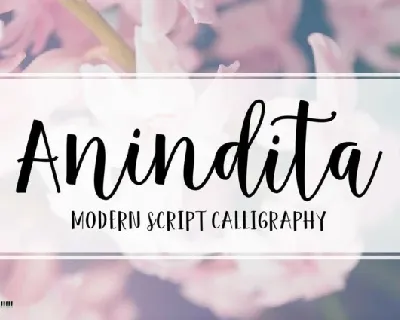 Anindita Script font