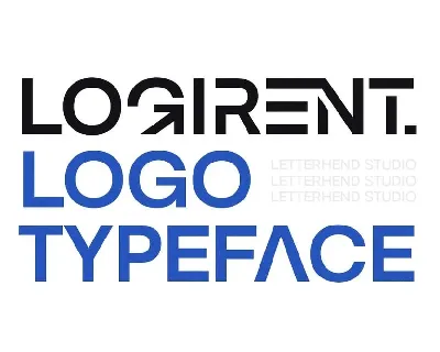 Logirent Logo Typeface font