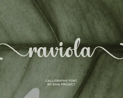 Raviola Demo font