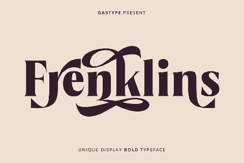 Frenklins Display Trial font