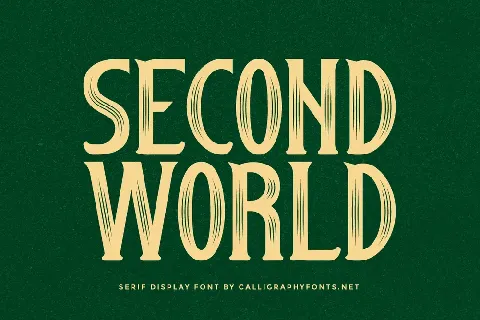 Second World font