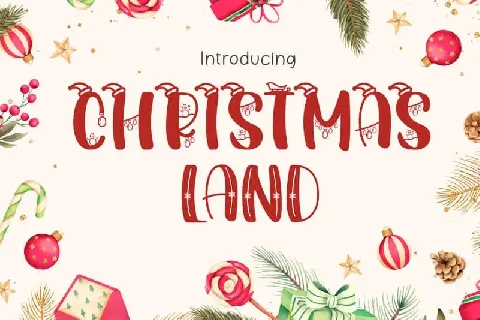 Christmasland Display font