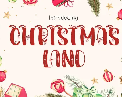 Christmasland Display font