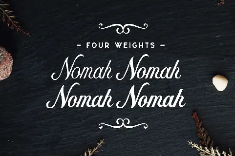 Nomah Light Script font