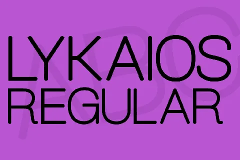 Lykaios font