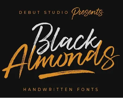 Black Almonds font