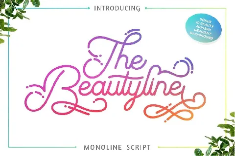 The Beautyline Script Free font