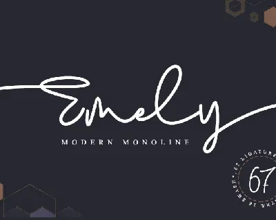 Emely - personal use font