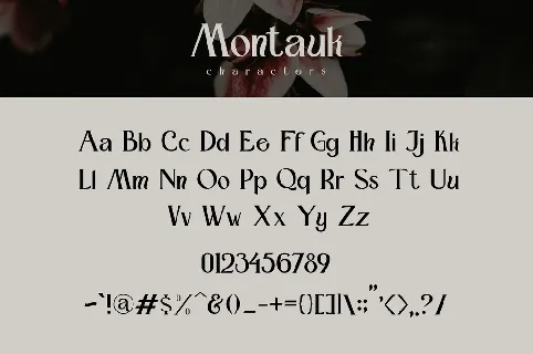 montauk font