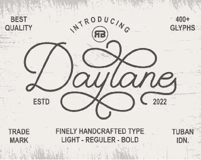 Daylane font