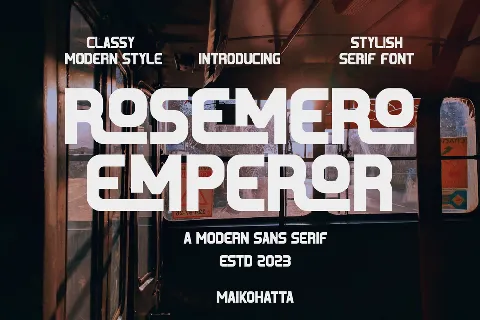 ROSEMERO EMPEROR font