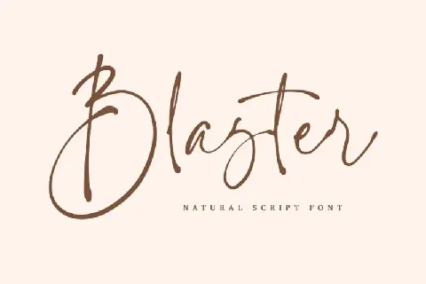 Blaster Typeface font