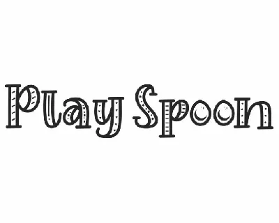 Play Spoon font