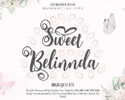 Sweet Belinnda Script font