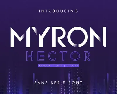 Myron Hector Sans Serif font