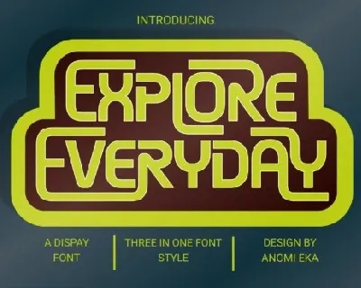 Explore Everyday font