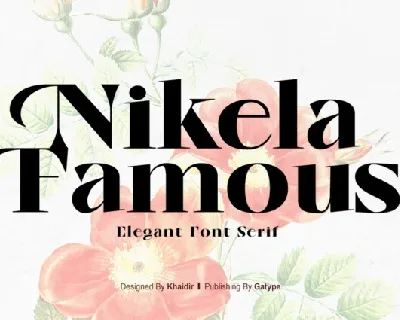 Nikela Famous Typeface font