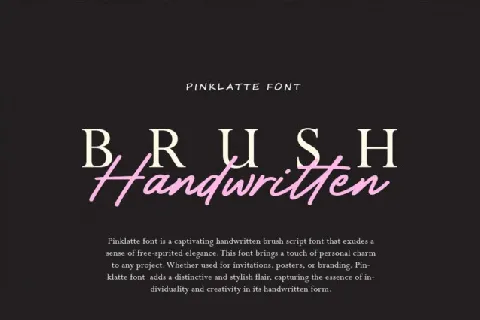 Pinklatte font